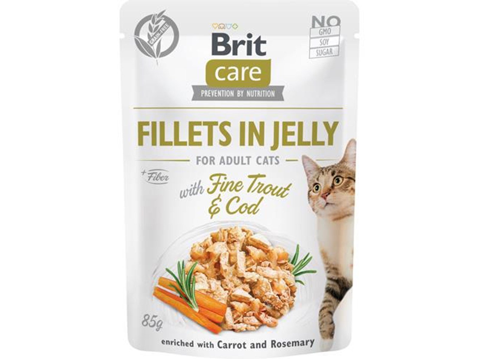 Brit Care Cat Pouch Trout & Cod in Jelly 85g Brit Care Cat Pouch Trout & Cod in Jelly 85g